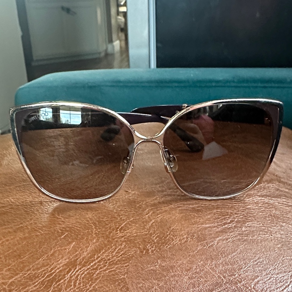 Jimmy Choo Gold Frame Sunglasses